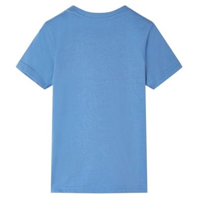 Kindershirt met korte mouwen 104 middenblauw