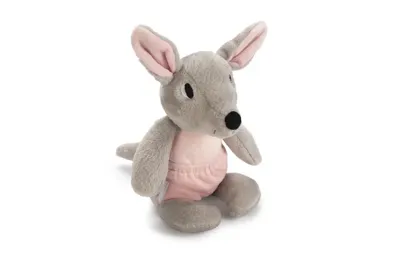 Beeztees Puppy kangoeroe ravi 31cm grijs