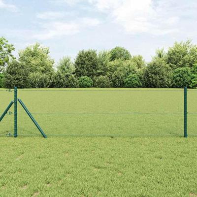 VidaXL Afrasteringspaal groen 10 x 0,6 m (13 mm gaas) staal en pvc