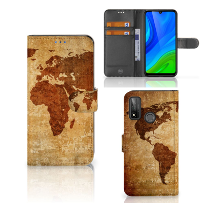 Huawei P Smart 2020 | Flip Cover | Wereldkaart