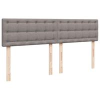 Boxspring met matras stof taupe 200x200 cm - thumbnail