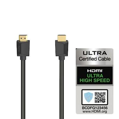 Hama ULTRA HIGH-SPEED HDMI-KABEL, CONNECTOR-CONNECTOR, 8K, 1,0 M HDMI kabel Zwart - thumbnail