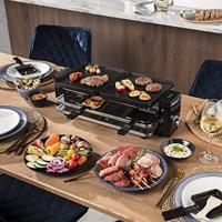 Princess 162925 Raclette Piano Black 8 gourmetstel - thumbnail