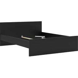Bed Naia - mat zwart - 160x200 cm