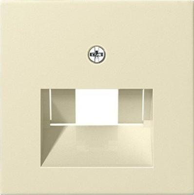 Gira System55 inzetplaat voor UAE datadoos 1 / 2-voudig creme 027001