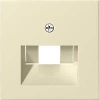 Gira System55 inzetplaat voor UAE datadoos 1 / 2-voudig creme 027001 - thumbnail