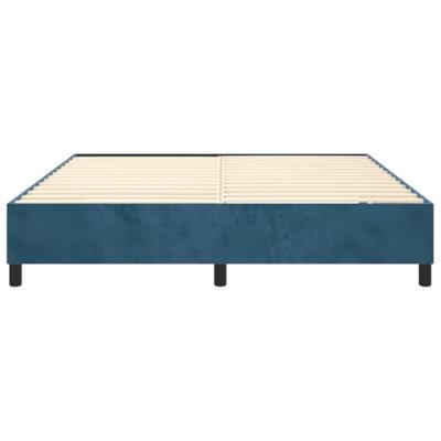 Bedframe fluweel donkerblauw 160x200 cm