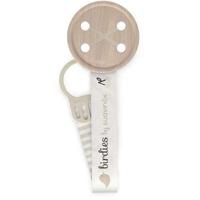 Speenclip met lint - SUAVINEX - Birdies - Vanaf de geboorte - Beige - thumbnail