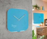 Wandklok leitz cosy glas blauw - thumbnail