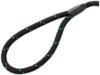 Rosewood hondenriem touw zwart / blauw - thumbnail