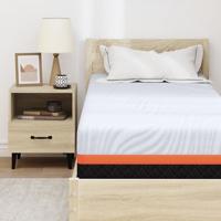 Matras Wit en Grijs 70 x 200 cm Traagschuim - thumbnail