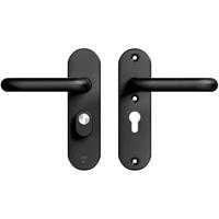 AXA AXA Oval Plus veiligheidsbeslag achterdeur kortschild U kruk/kruk PC55 met kerntrekbeveiliging SKG3 - aluminium/zwart - thumbnail