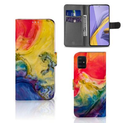 Hoesje Samsung Galaxy A51 Watercolor Dark Hoesje Samsung Galaxy A51 Watercolor Dark