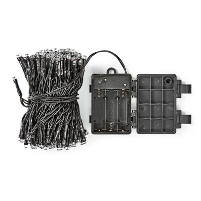 S.I.A. Batterij LED Verlichting 48 LEDs 350 cm Warm Wit Licht Zwart S.I.A. Batterij LED Verlichting 48 LEDs 350 cm Warm Wit Licht Zwart