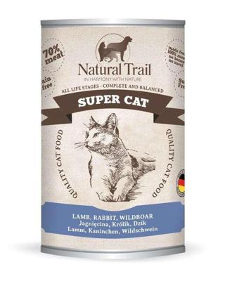 NATURAL TRAIL Super Cat Lamb, rabbit, wild boar - nat kattenvoer - 400g