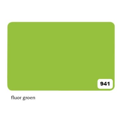 Etalagekarton Folia 1-zijdig 48x68cm 380gr nr941 fluor groen | 10 stuks