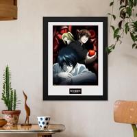 Death Note Framed Print - Light, L and Misa - thumbnail