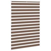 Zebra rolgordijn 160x200 cm stofbreedte 155,9cm polyester bruin - thumbnail