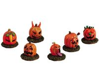 Kerstfiguur Pumpkin people set of 6 LEMAX - Lemax - thumbnail