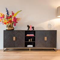 Richmond Dressoir 'Blackbone' Brass, 225cm - thumbnail