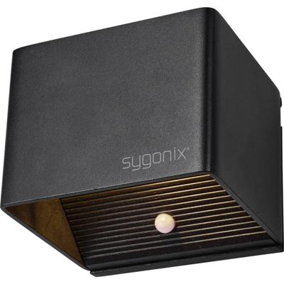 Sygonix SY-6053268 LED-wandlamp met bewegingsmelder LED LED vast ingebouwd 2 W Zwart Sygonix SY-6053268 LED-wandlamp met bewegingsmelder LED LED vast ingebouwd 2 W Zwart