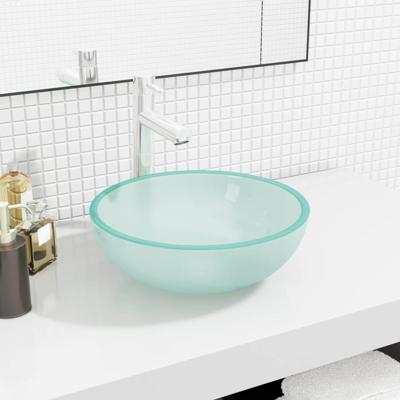 VidaXL Wasbak 35x12 cm gehard glas mat VidaXL Wasbak 35x12 cm gehard glas mat