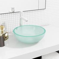 VidaXL Wasbak 35x12 cm gehard glas mat - thumbnail