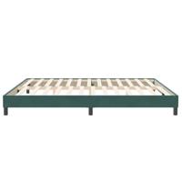 Bed boxspring zonder matras 200x210 cm fluweel donkergroen - thumbnail