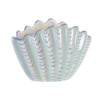 Vaas Home ESPRIT Hemelsblauw Keramiek Schelp Mediterrane 22 X 11,3 X 15 CM - thumbnail
