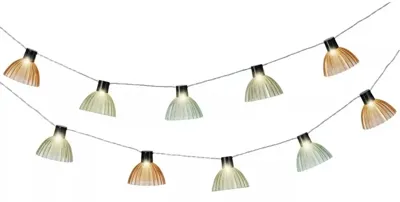 Lumineo solar stringlights lichtsnoer - meerkleurig green tone