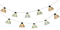 Lumineo solar stringlights lichtsnoer - meerkleurig green tone - thumbnail