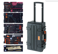 Bahco Gereedschapskoffer (gevuld) 194-delig Luchtvaartmonteur, Electricien, Handwerker, Doe-het-zelver, Technicus, Universeel, Voertuig, Leerling (b x h x d) - thumbnail