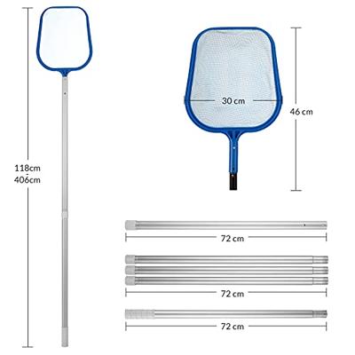 Zwembad reinigingsset 8-delig incl. telescoopsteel, waterthermometer en meer