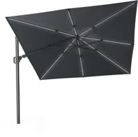 Platinum Challenger zweefparasol T2 Glow 3 x 3 antraciet - thumbnail