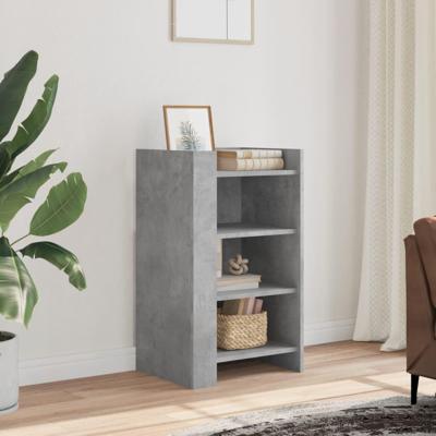 Dressoir 45x35x75 cm bewerkt hout betongrijs