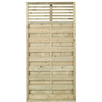Geimpregneerd Houten Tuinscherm Newline 90 x 180 CM Geimpregneerd Houten Tuinscherm Newline 90 x 180 CM