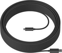 Logitech Strong USB-kabel 25m USB 3.2 Gen 2 (3.1 Gen 2) USB A USB C zwart - thumbnail