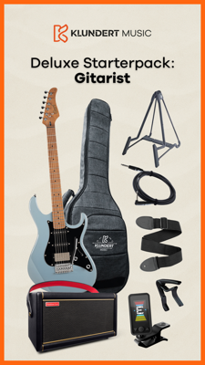 Cort Deluxe Startersset Elektrische Gitaar (Ocean Blue Gray)