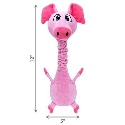KONG SHAKERS BOBZ VARKEN MET PIEP ROZE 33X14X9 CM