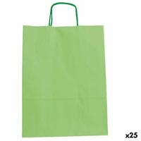 Zakken Fama Papier Met handvatten Lichtgroen 15 x 8 x 21 cm 25 Stuks - thumbnail
