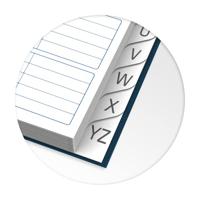 Oxford Office Essentials addressbook, 144 bladzijden, ft A5, geassorteerde kleuren - thumbnail