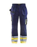 Blåkläder Werkbroek High-Vis 15291860 | Marine/High-Vis Geel | Maat 64 - 7330509288023 - thumbnail