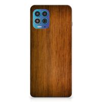 Motorola Moto G100 | Bumper Hoesje | Donker Hout - thumbnail