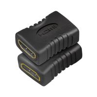 LogiLink AH0006 HDMI Adapter [1x HDMI-bus - 1x HDMI-bus] Zwart 0 mm - thumbnail