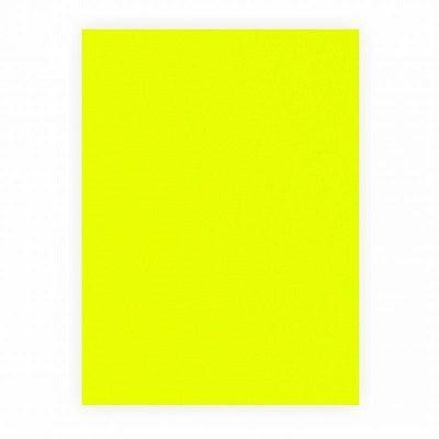 Etalagekarton 48x68 cm fluor geel 380gr. - 3 stuks