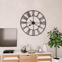 VidaXL Wandklok vintage-stijl met quartz-mechanisme xxl 80 cm metaal - thumbnail