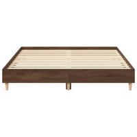 Bedframe zonder matras 150x200 cm spaanplaat bruin eiken - thumbnail