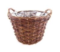 Baskin Mand wilg rond 44x31/36cm - thumbnail