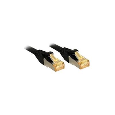 LINDY 47305 RJ45 Netwerkkabel, patchkabel CAT 6a (losse kabel CAT 7) S/FTP 0.30 m Zwart Snagless 1 stuk(s)