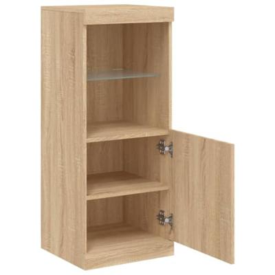 Dressoir met LED-verlichting 41x37x100 cm sonoma eikenkleurig Dressoir met LED-verlichting 41x37x100 cm sonoma eikenkleurig